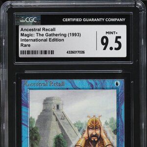 1993 Magic The Gathering MTG International Edition Ancestral Recall CGC 9.5